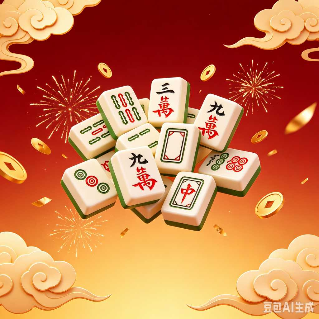 minimal text mahjong set